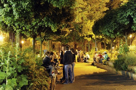 Ob‘s am Aachener Weiher auch so schön wird? Brüsseler Platz im Hochsommer